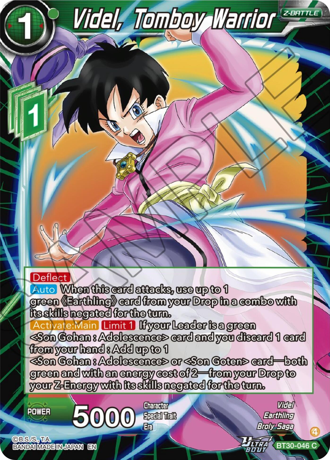 Videl, Tomboy Warrior (BT30-046) [Three Glorious Fighters] | Cracking-Singles