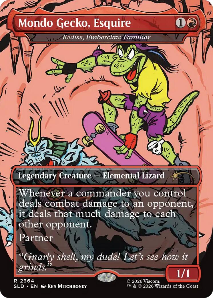 Mondo Gecko, Esquire - Kediss, Emberclaw Familiar [Secret Lair Drop Series] | Cracking-Singles