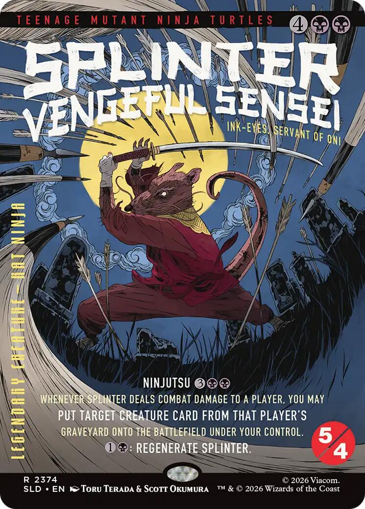 Splinter, Vengeful Sensei - Ink-Eyes, Servant of Oni [Secret Lair Drop Series] | Cracking-Singles