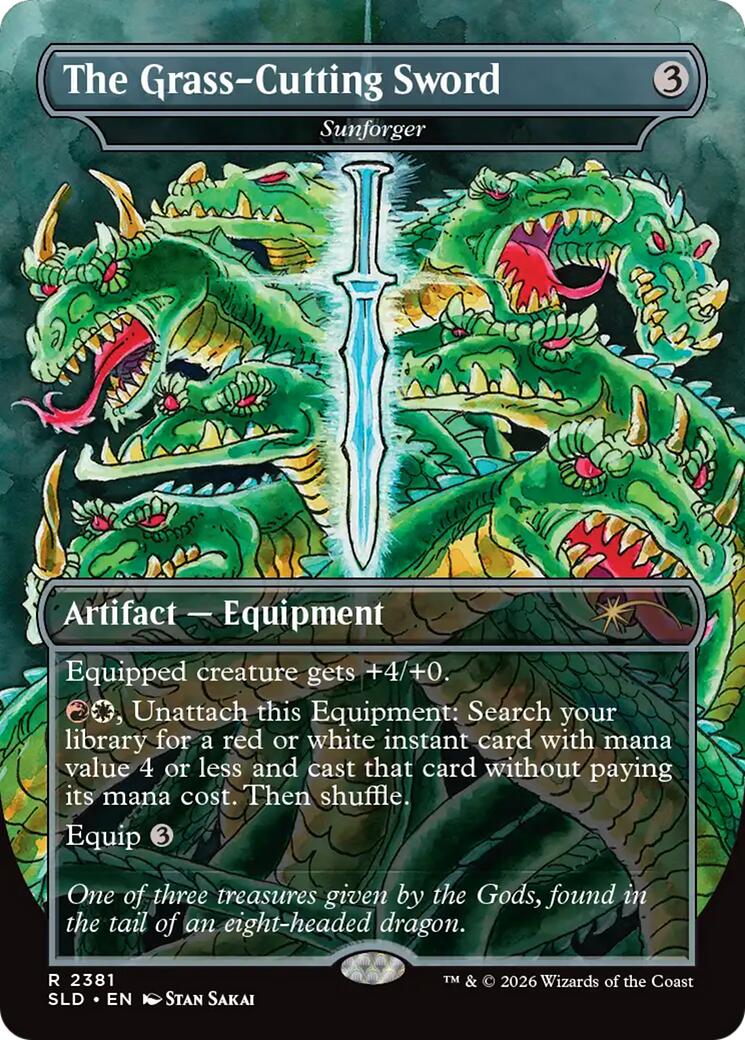 The Grass-Cutting Sword - Sunforger [Secret Lair Drop Series] | Cracking-Singles