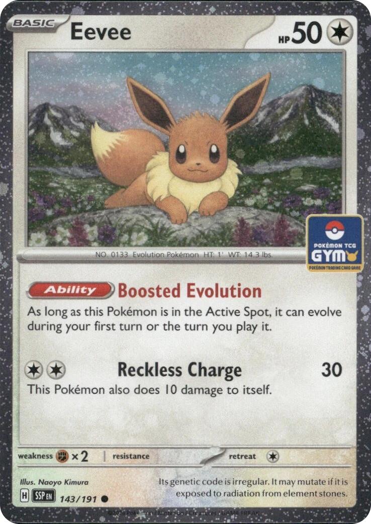Eevee (143/191) (Southeast Asia Exclusive) [League & Championship Cards] | Cracking-Singles