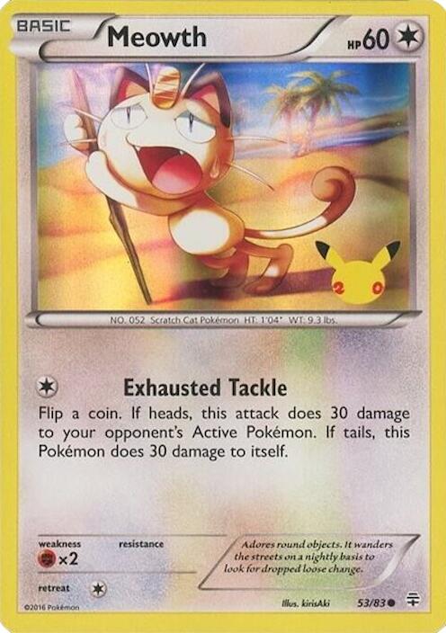 Meowth (053/083) - 53/83 (20th Anniversary) [Miscellaneous Cards] | Cracking-Singles