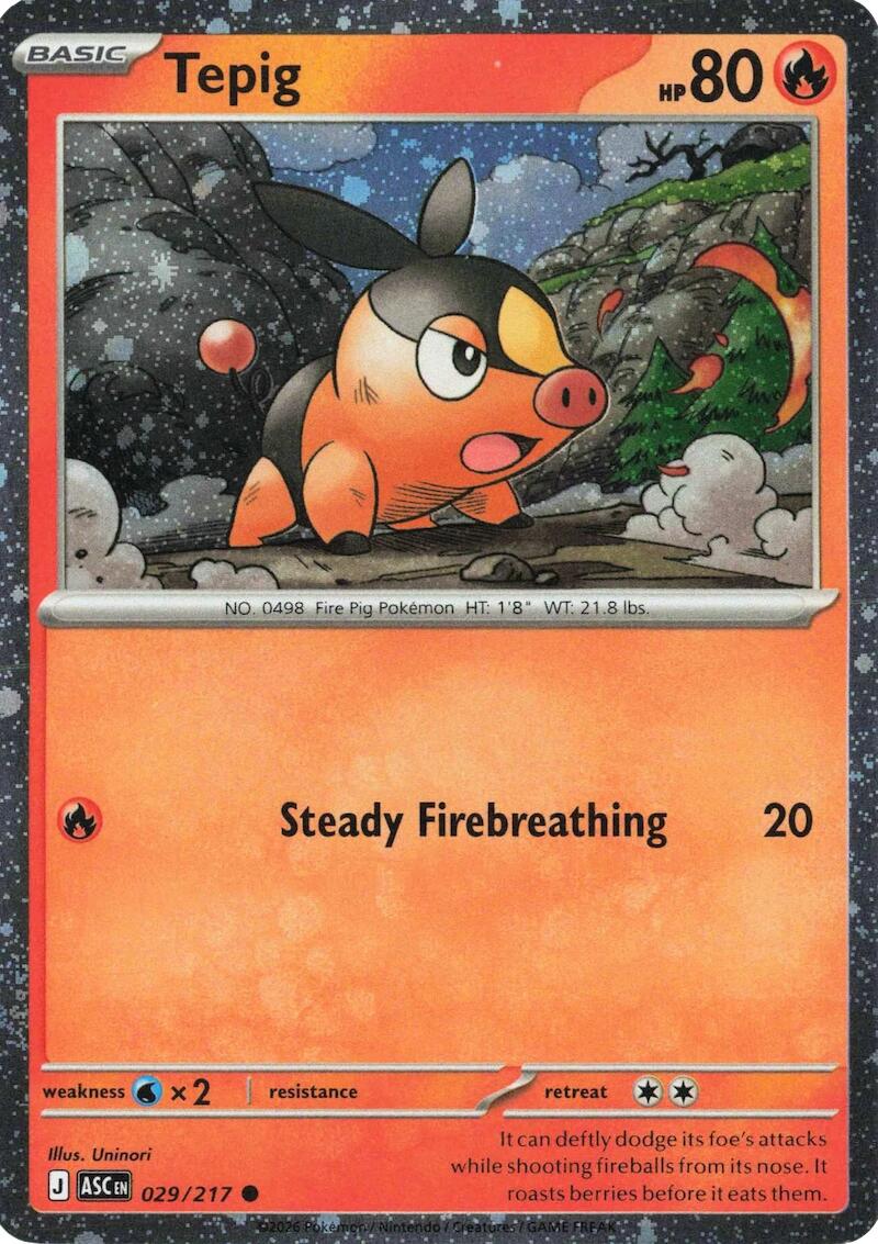 Tepig (029/217) (Cosmos Holo) [Miscellaneous Cards] | Cracking-Singles
