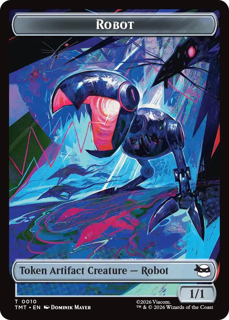 Robot // Food Double-Sided Token [Teenage Mutant Ninja Turtles Tokens] | Cracking-Singles
