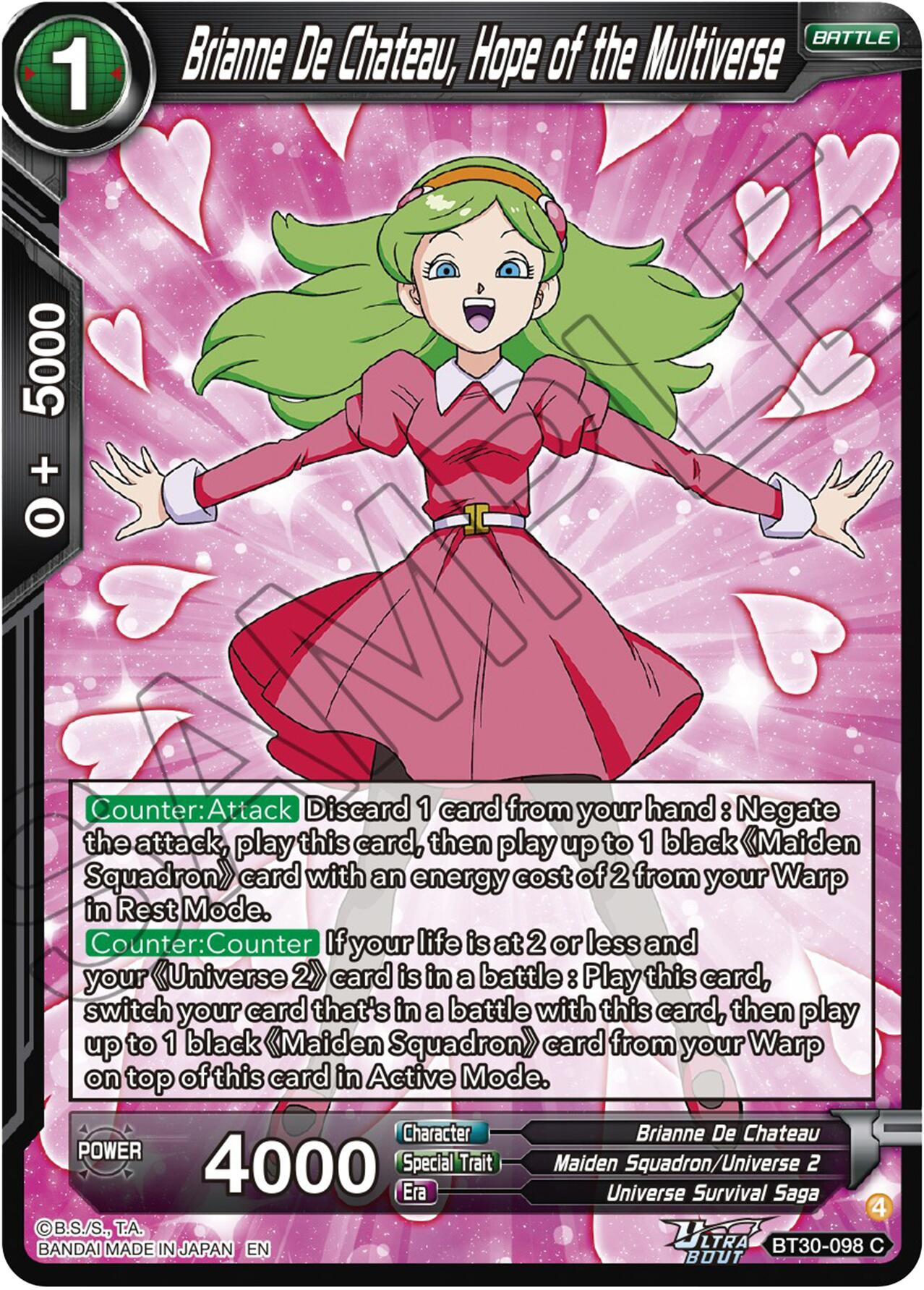 Brianne De Chateau, Hope of the Multiverse (BT30-098) [Three Glorious Fighters] | Cracking-Singles