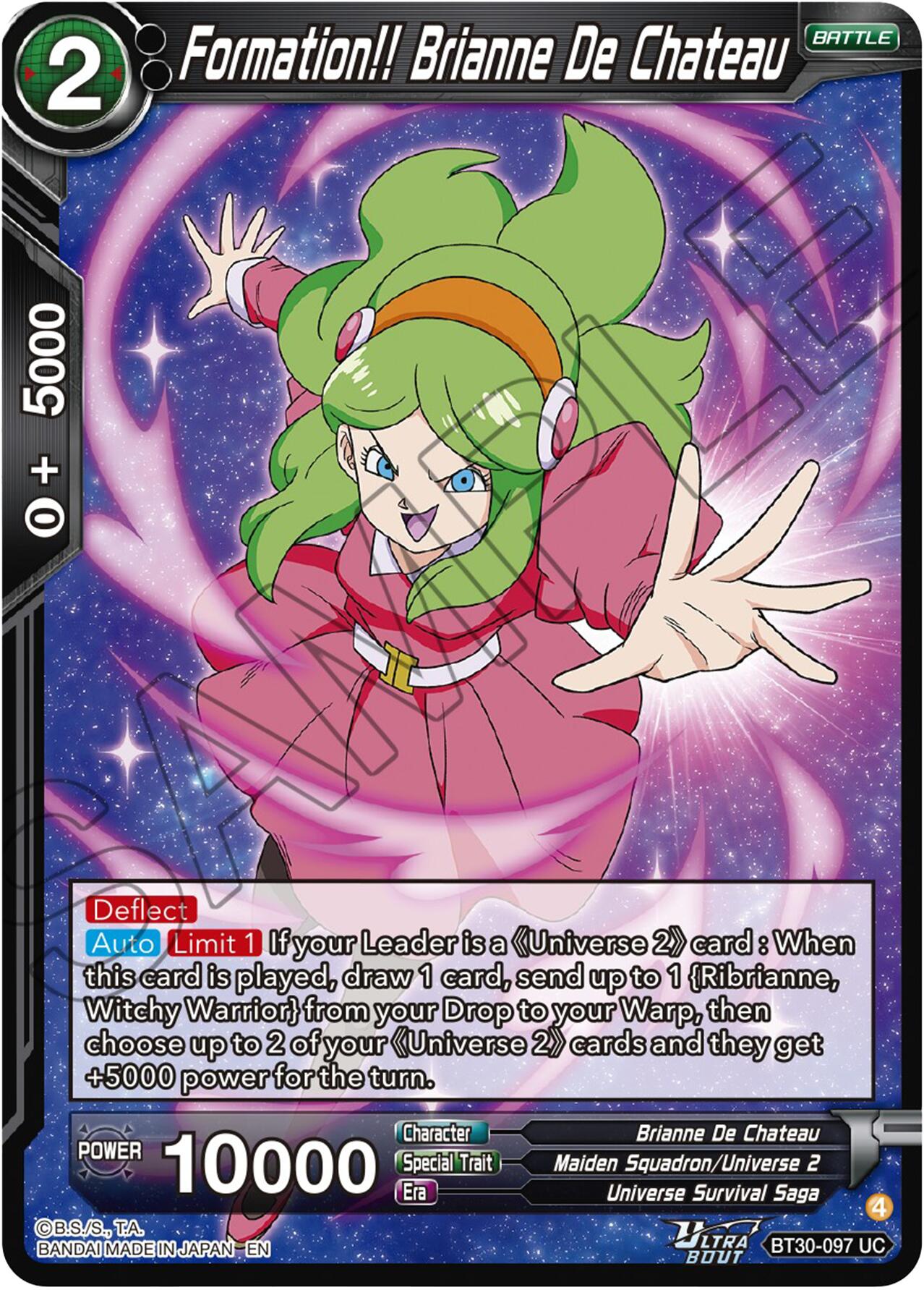 Formation!! Brianne De Chateau (BT30-097) [Three Glorious Fighters] | Cracking-Singles