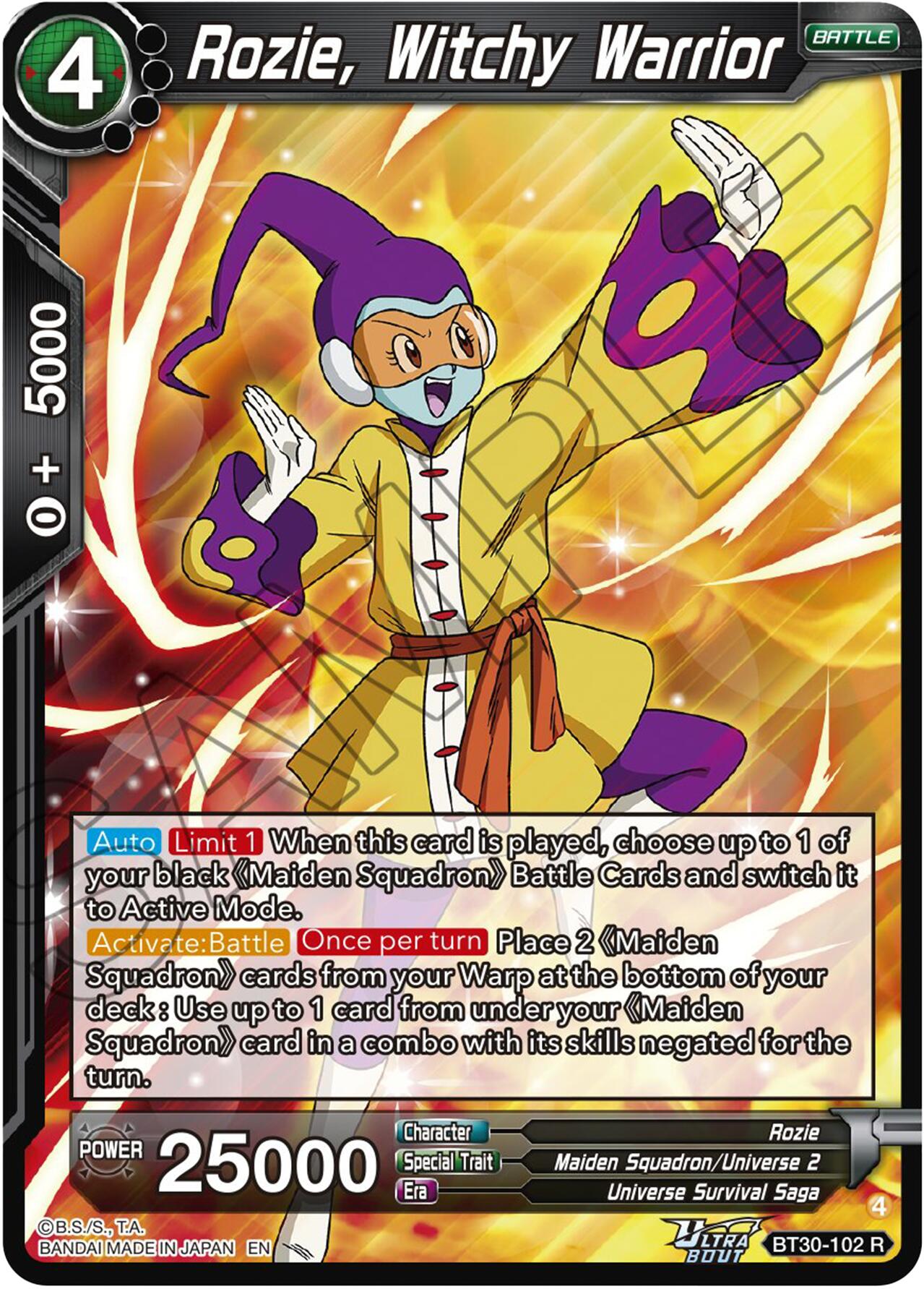 Rozie, Witchy Warrior (BT30-102) [Three Glorious Fighters] | Cracking-Singles
