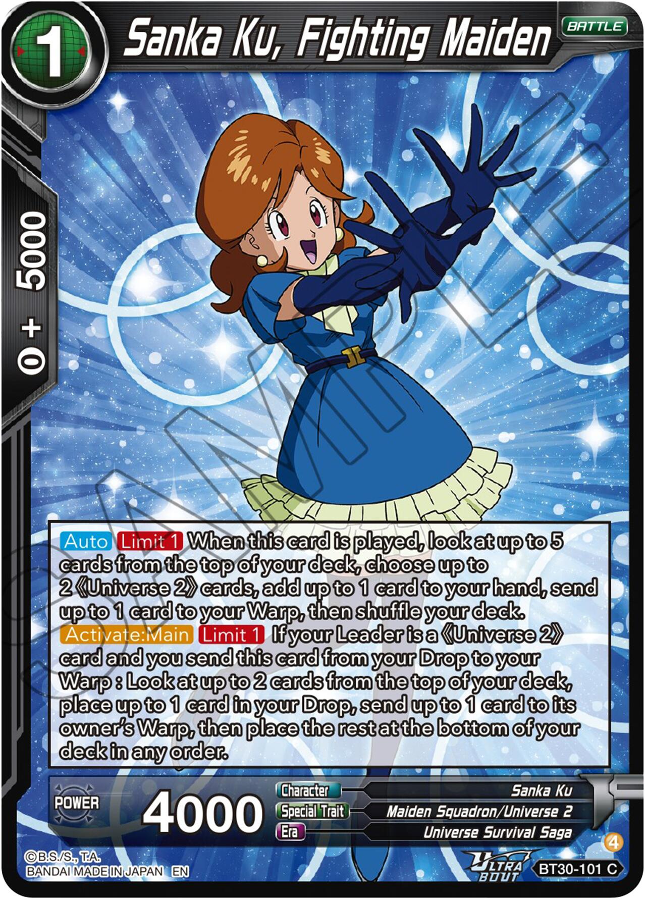 Sanka Ku, Fighting Maiden (BT30-101) [Three Glorious Fighters] | Cracking-Singles