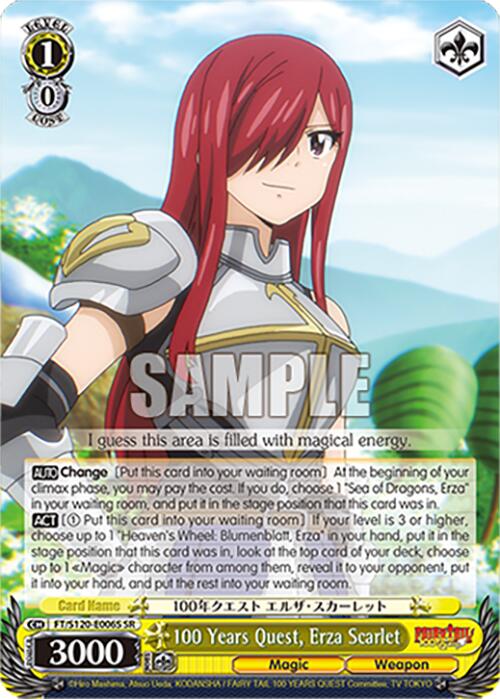 100 Years Quest, Erza Scarlet (FT/S120-E006S SR) [FAIRY TAIL 100 YEARS QUEST] | Cracking-Singles