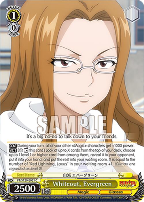 Whiteout, Evergreen (FT/S120-E021 C) [FAIRY TAIL 100 YEARS QUEST] | Cracking-Singles