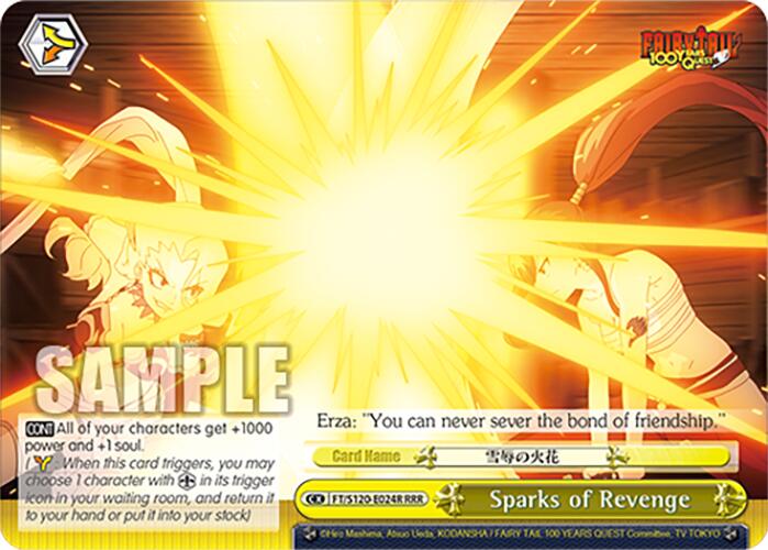 Sparks of Revenge (FT/S120-E024R RRR) [FAIRY TAIL 100 YEARS QUEST] | Cracking-Singles