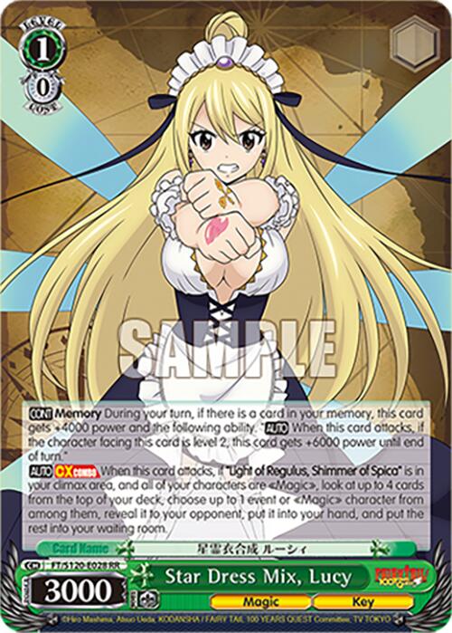 Star Dress Mix, Lucy (FT/S120-E028 RR) [FAIRY TAIL 100 YEARS QUEST] | Cracking-Singles