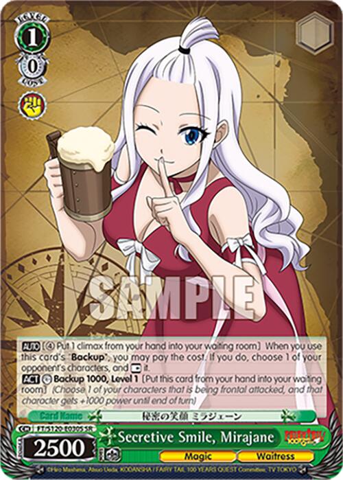 Secretive Smile, Mirajane (FT/S120-E030S SR) [FAIRY TAIL 100 YEARS QUEST] | Cracking-Singles