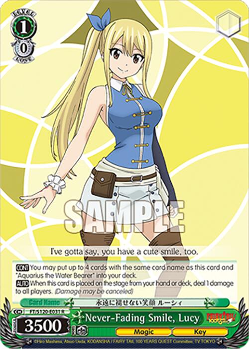 Never-Fading Smile, Lucy (FT/S120-E031 R) [FAIRY TAIL 100 YEARS QUEST] | Cracking-Singles