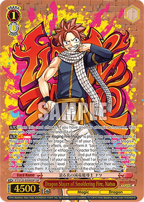 Dragon Slayer of Smoldering Fire, Natsu (FT/S120-E058SSP SSP) [FAIRY TAIL 100 YEARS QUEST] | Cracking-Singles