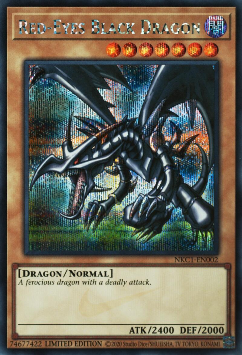 Red-Eyes Black Dragon (Nike Collaboration) [NKC1-EN002] Prismatic Secret Rare | Cracking-Singles