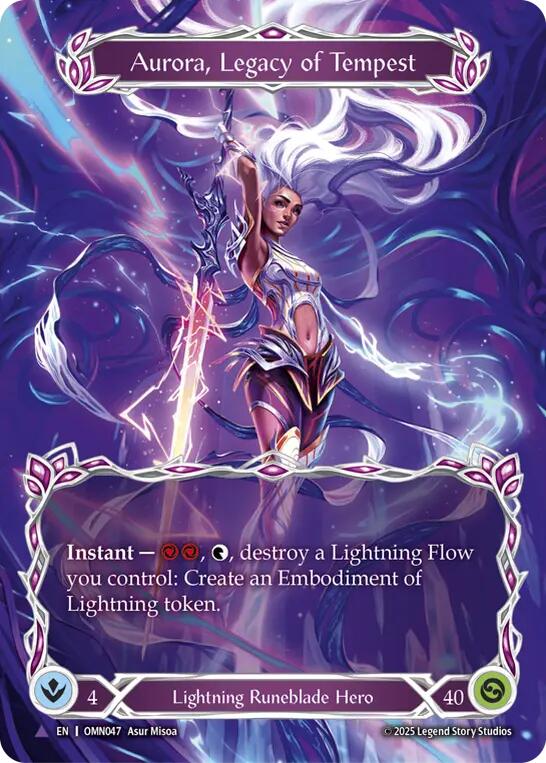 Aurora, Legacy of the Tempest (Marvel) [OMN047] (Omens of the Third Age)  Cold Foil | Cracking-Singles