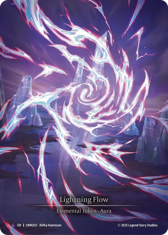Lightning Flow (C) [OMN203] (Omens of the Third Age)  Cold Foil | Cracking-Singles