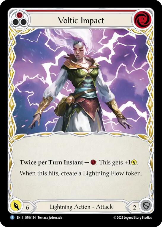 Voltic Impact [OMN154] (Omens of the Third Age)  Rainbow Foil | Cracking-Singles