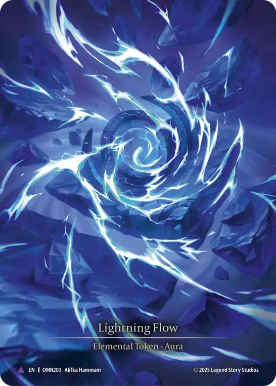 Lightning Flow (B) [OMN203] (Omens of the Third Age)  Cold Foil | Cracking-Singles