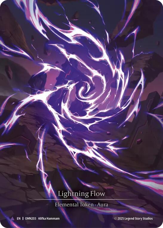 Lightning Flow (A) [OMN203] (Omens of the Third Age)  Cold Foil | Cracking-Singles