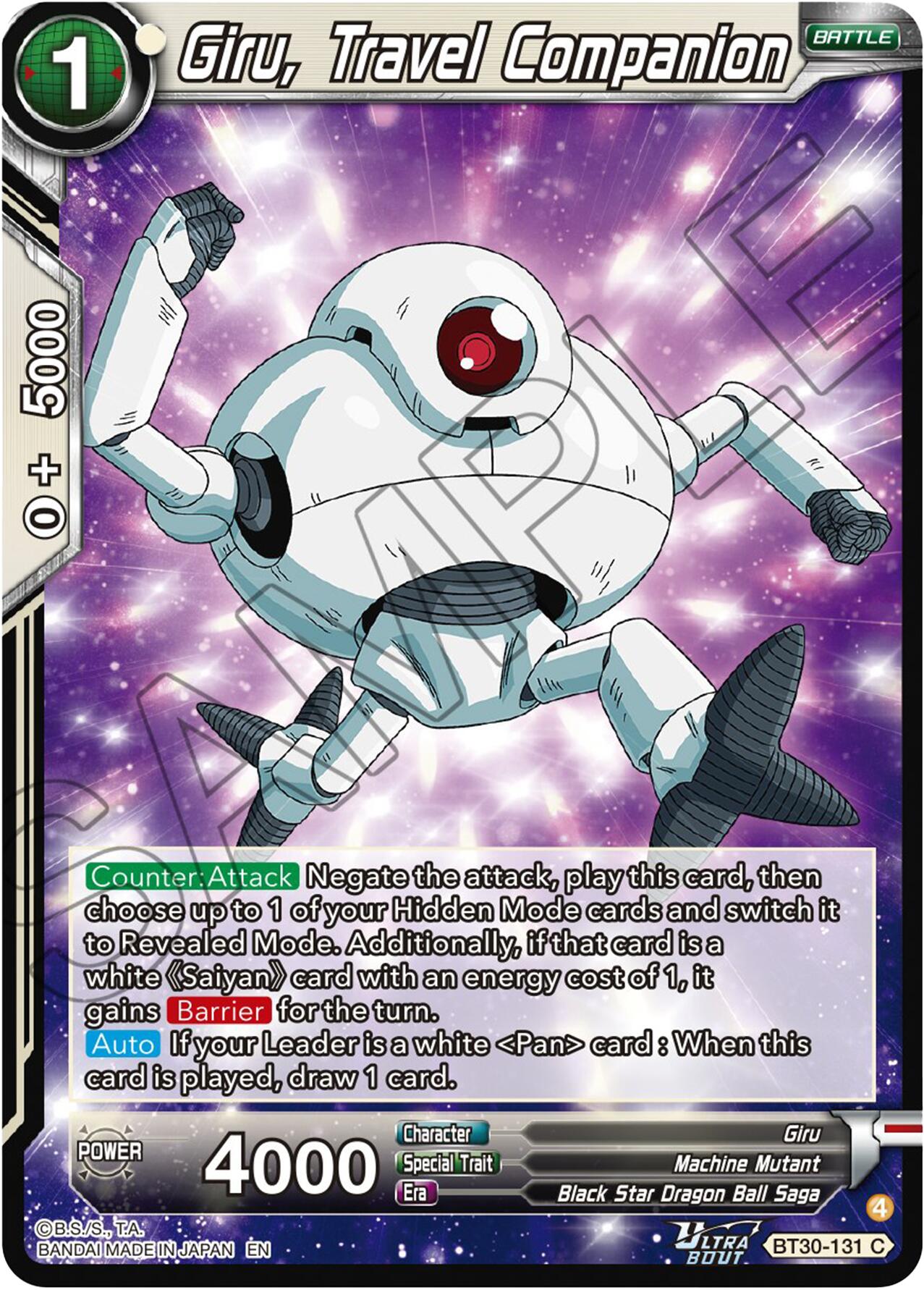 Giru, Travel Companion (BT30-131) [Three Glorious Fighters] | Cracking-Singles