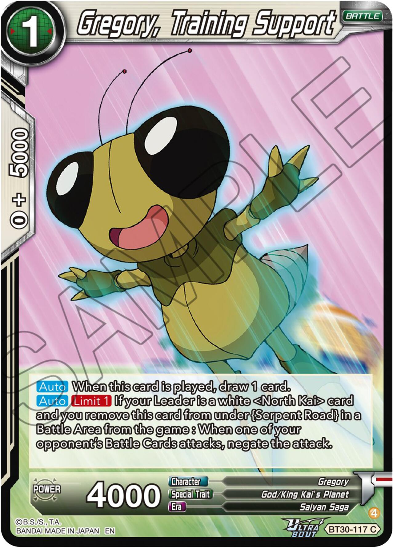Gregory, Training Support (BT30-117) [Three Glorious Fighters] | Cracking-Singles
