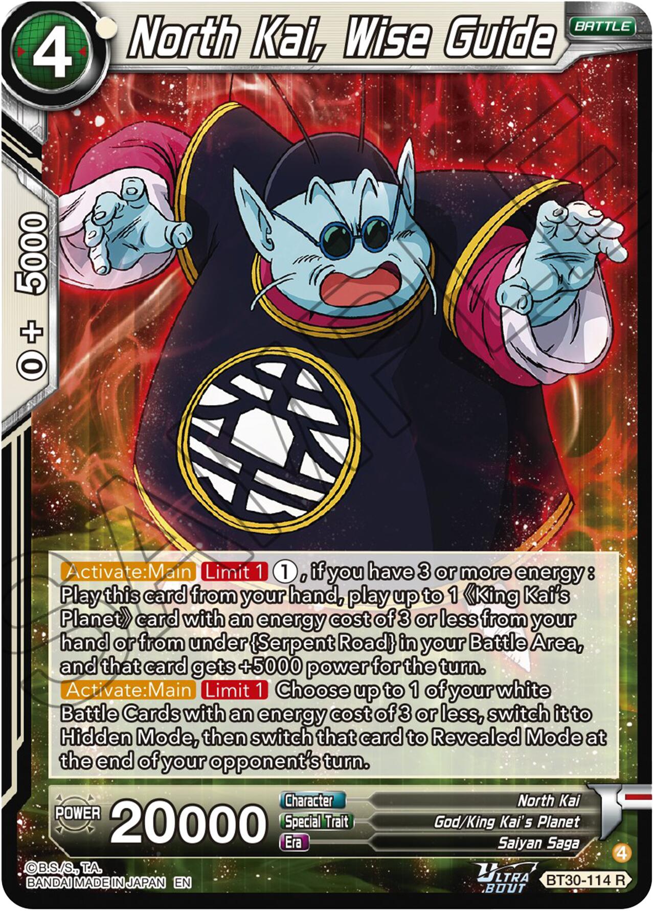 North Kai, Wise Guide (BT30-114) [Three Glorious Fighters] | Cracking-Singles