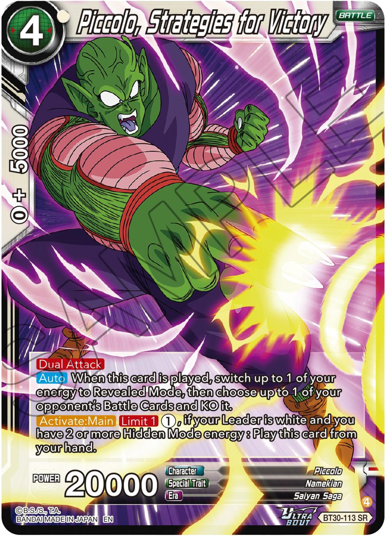Piccolo, Strategies for Victory (BT30-113) [Three Glorious Fighters] | Cracking-Singles