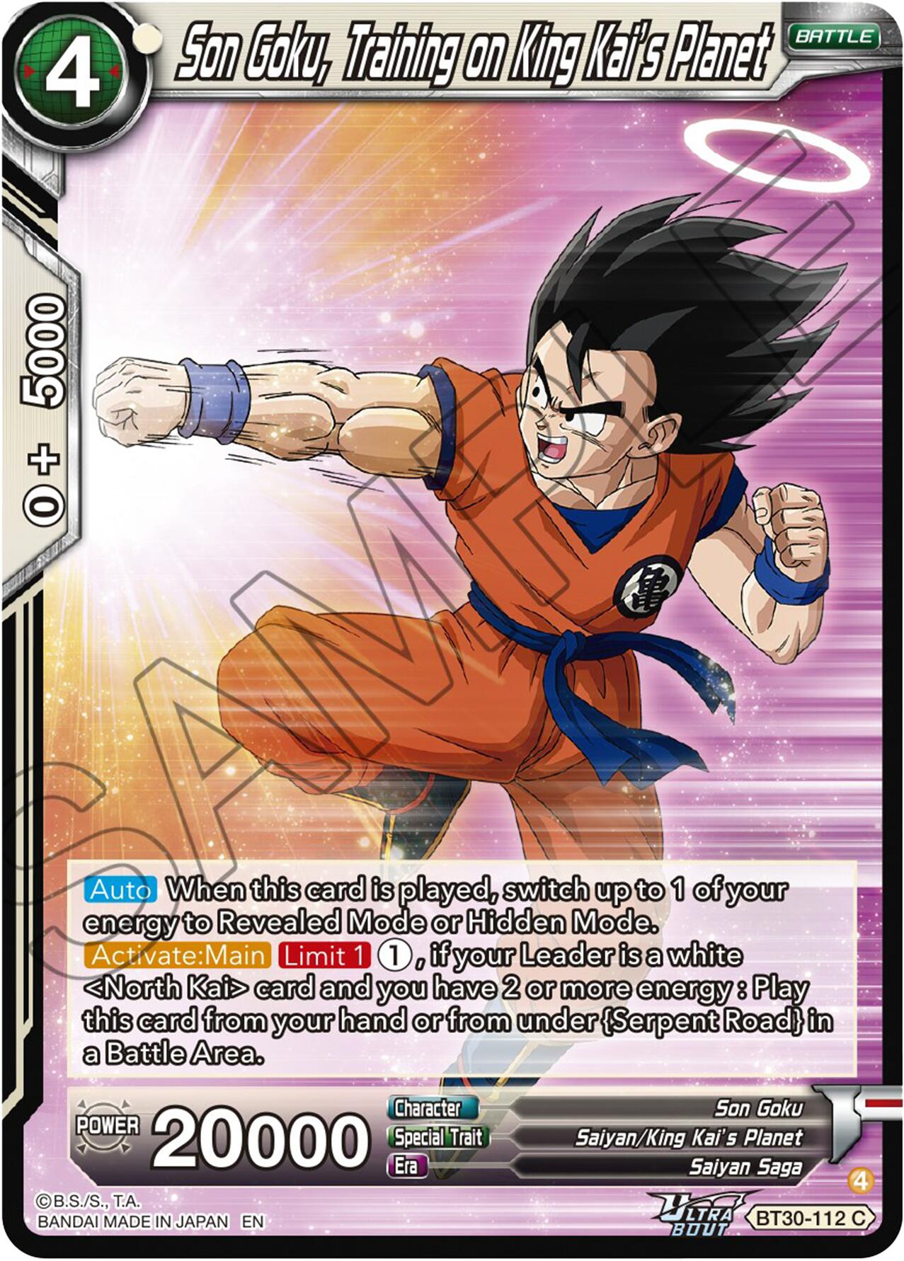Son Goku, Training a King Kai's Planet (BT30-112) [Three Glorious Fighters] | Cracking-Singles