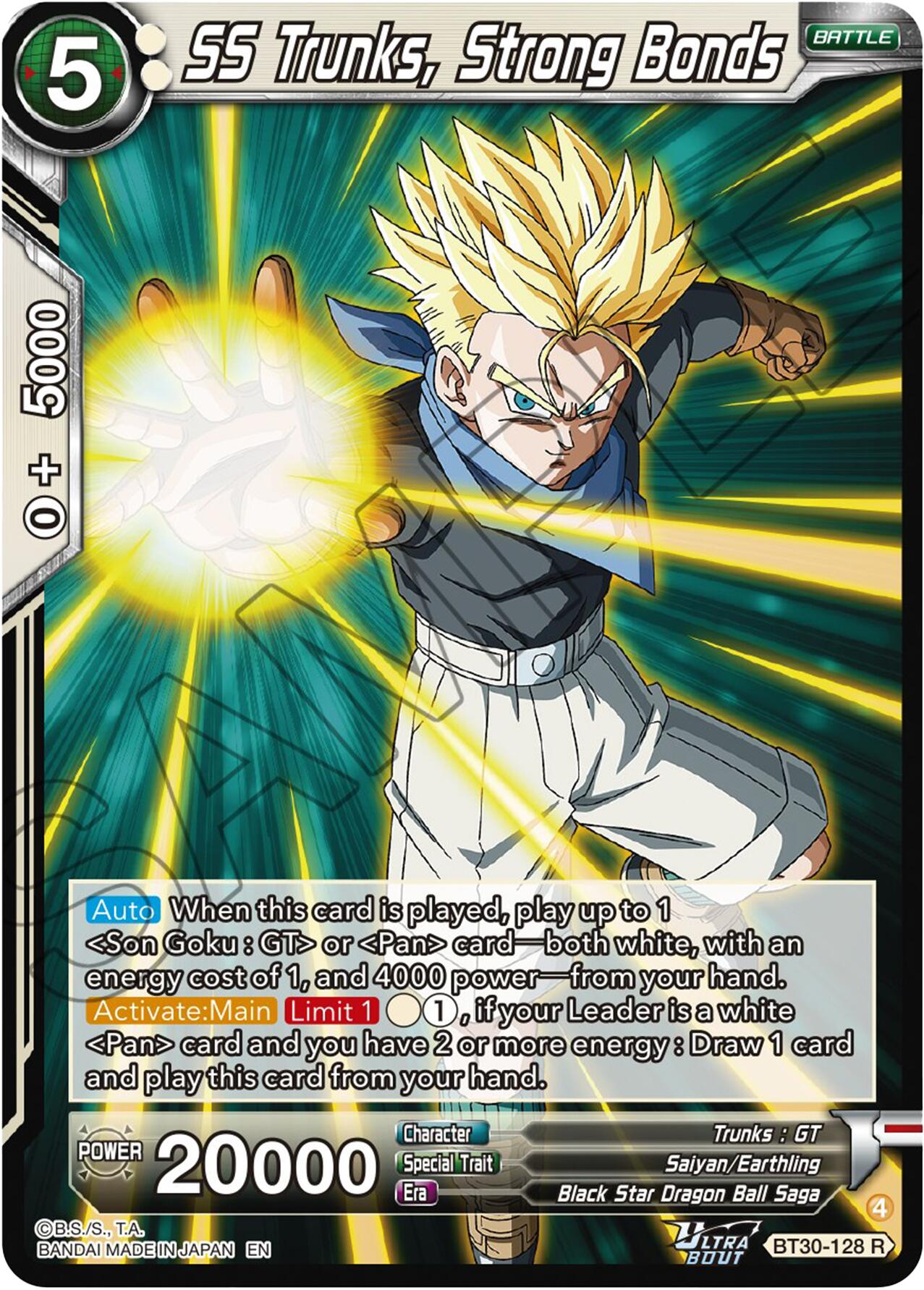 SS Trunks, Strong Bonds (BT30-128) [Three Glorious Fighters] | Cracking-Singles