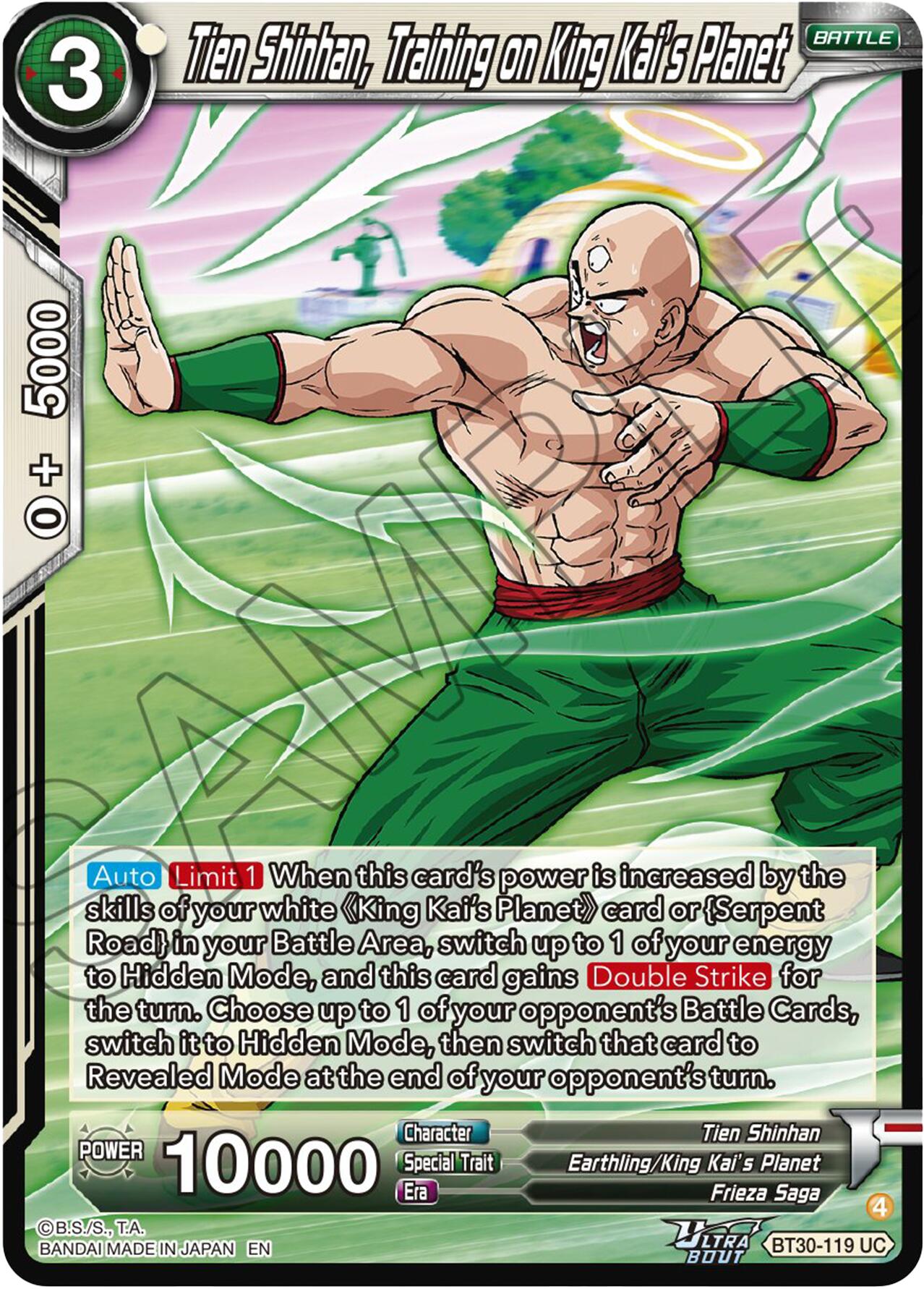 Tien Shinhan, Training on King Kai's Planet (BT30-119) [Three Glorious Fighters] | Cracking-Singles