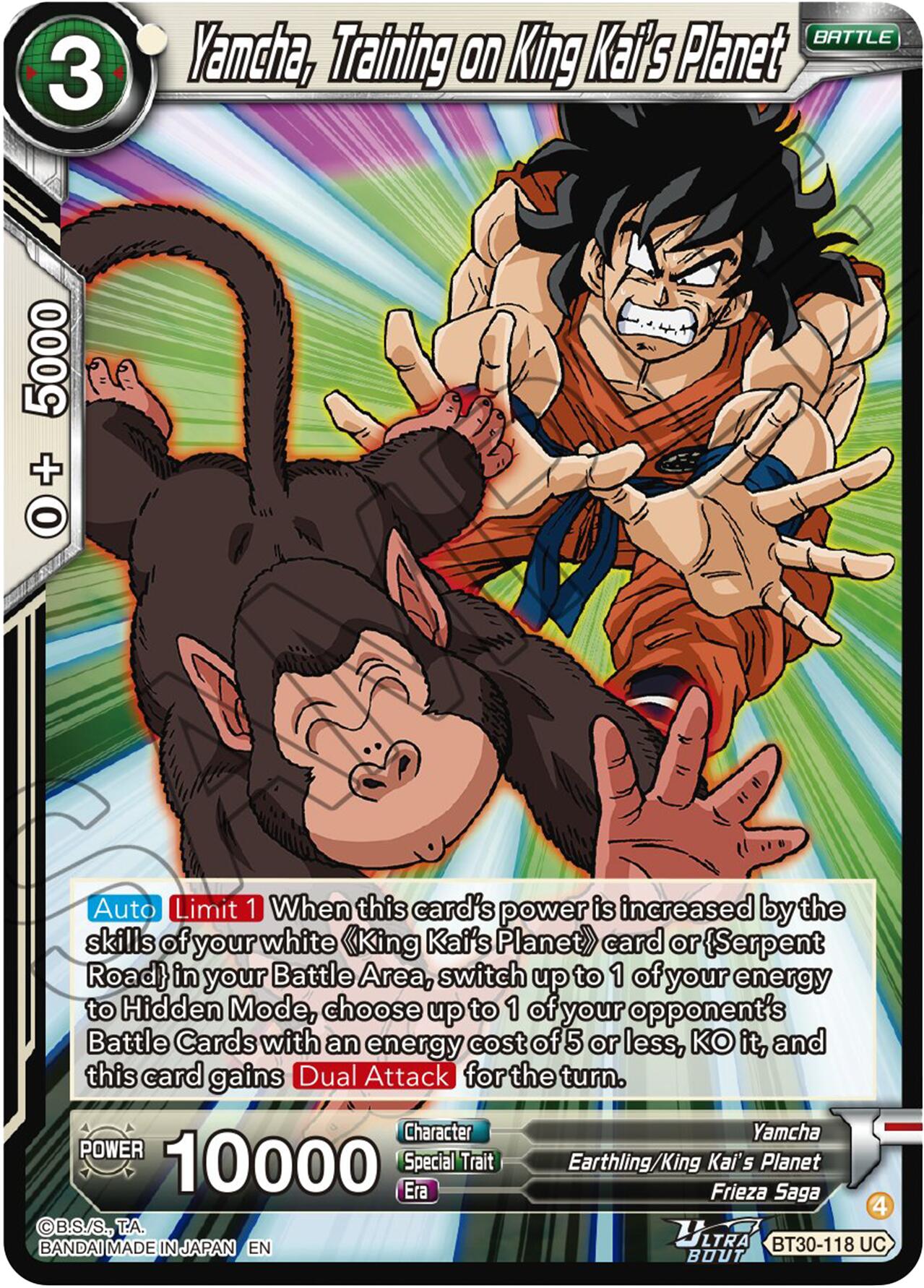 Yamcha, Training on King Kai's Planet (BT30-118) [Three Glorious Fighters] | Cracking-Singles