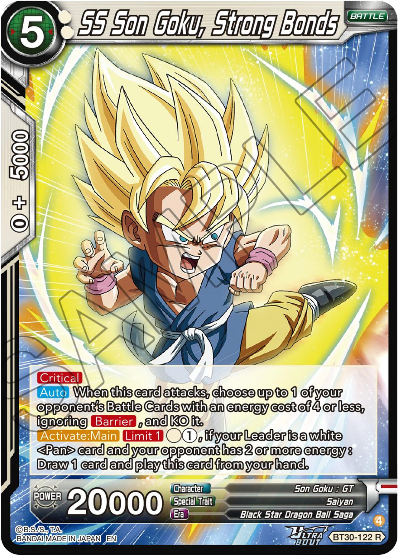 SS Son Goku, Strong Bonds (BT30-122) [Three Glorious Fighters] | Cracking-Singles