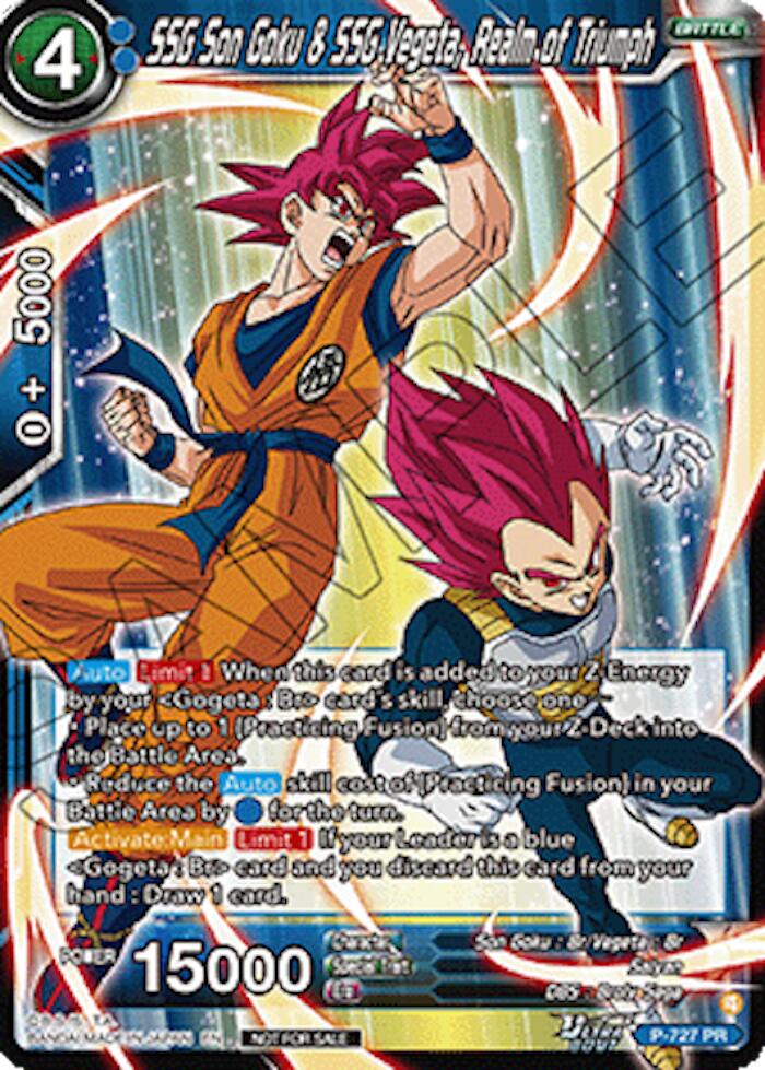 SSG Son Goku & SSG Vegeta, Realm of Triumph (Ultra-Bout Series Tournament Pack Vol.2) (P-727) [Tournament Promotion Cards] | Cracking-Singles