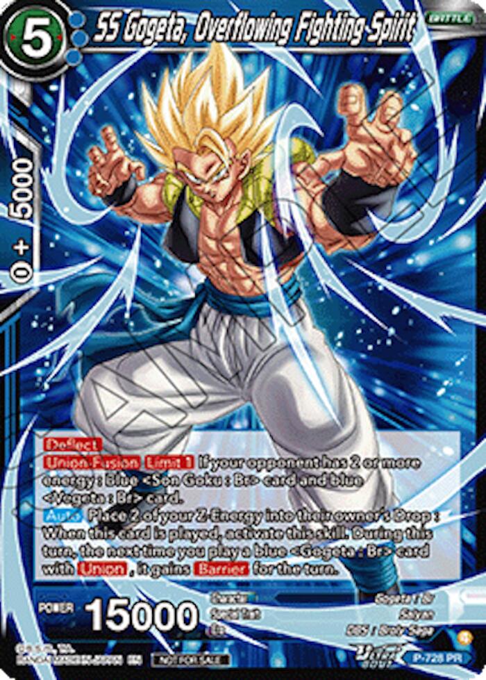 SS Gogeta, Overflowing Fighting Spirit (Ultra-Bout Series Tournament Pack Vol.2) (P-728) [Tournament Promotion Cards] | Cracking-Singles