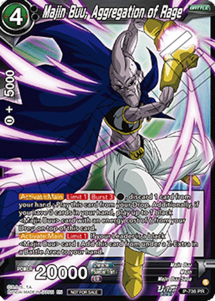 Majin Buu, Aggregation of Rage (Ultra-Bout Series Tournament Pack Vol.2) (P-736) [Tournament Promotion Cards] | Cracking-Singles