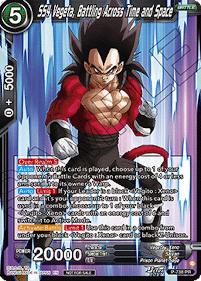 SS4 Vegeta, Battling Across Time and Space (Ultra-Bout Series Tournament Pack Vol.2) (P-738) [Tournament Promotion Cards] | Cracking-Singles