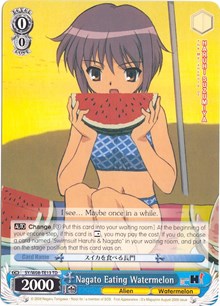 Nagato Eating Watermelon (SY/W08-TE13 TD) [The Melancholy of Haruhi Suzumiya] | Cracking-Singles