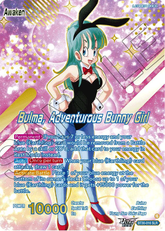 Bulma // Bulma, Adventurous Bunny Girl (SLR) (BT30-016) [Three Glorious Fighters] | Cracking-Singles