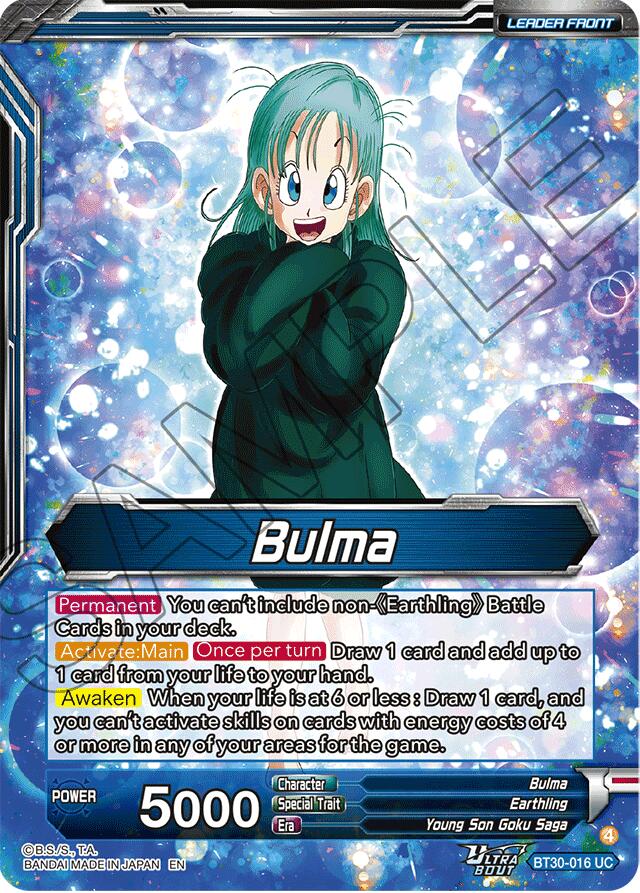 Bulma // Bulma, Adventurous Bunny Girl (SLR) (BT30-016) [Three Glorious Fighters] | Cracking-Singles