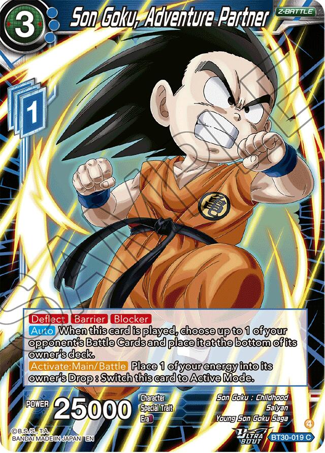 Son Goku, Adventure Partner (BT30-019) [Three Glorious Fighters] | Cracking-Singles