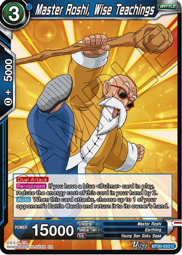 Master Roshi, Wise Teachings (BT30-023) [Three Glorious Fighters] | Cracking-Singles