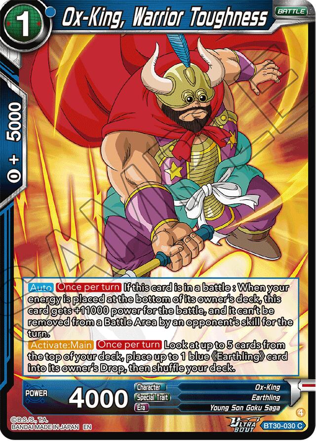 Ox-King, Warrior Toughness (BT30-030) [Three Glorious Fighters] | Cracking-Singles