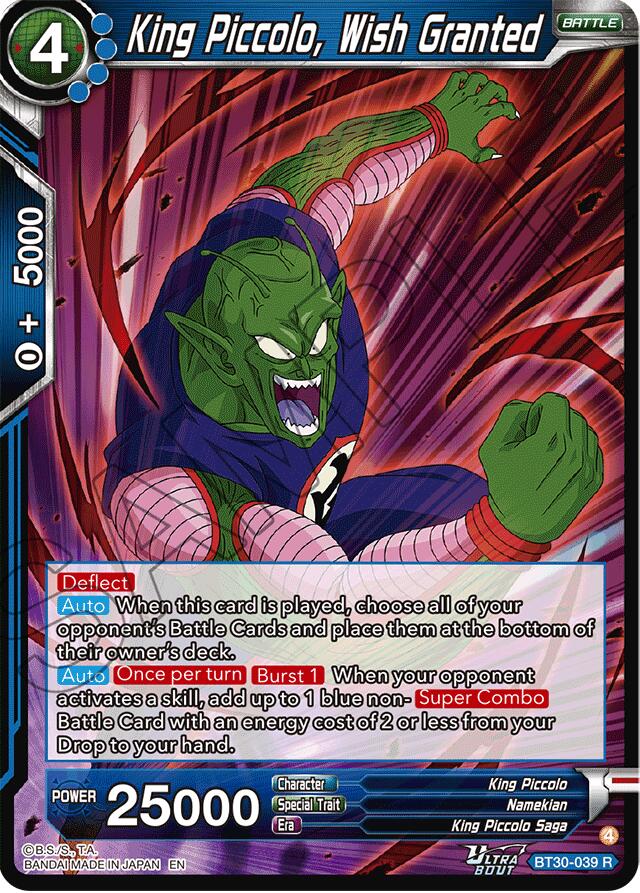 King Piccolo, Wish Granted (BT30-039) [Three Glorious Fighters] | Cracking-Singles