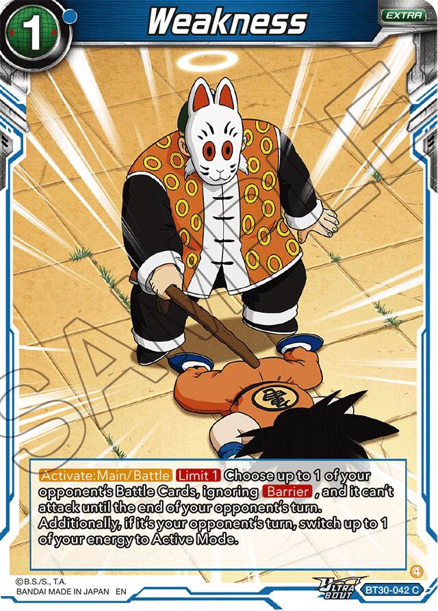 Weakness (BT30-042) [Three Glorious Fighters] | Cracking-Singles