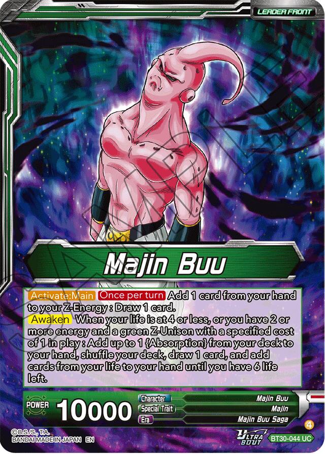 Majin Buu // Majin Buu, Ultimate Majin (SLR) (BT30-044) [Three Glorious Fighters] | Cracking-Singles