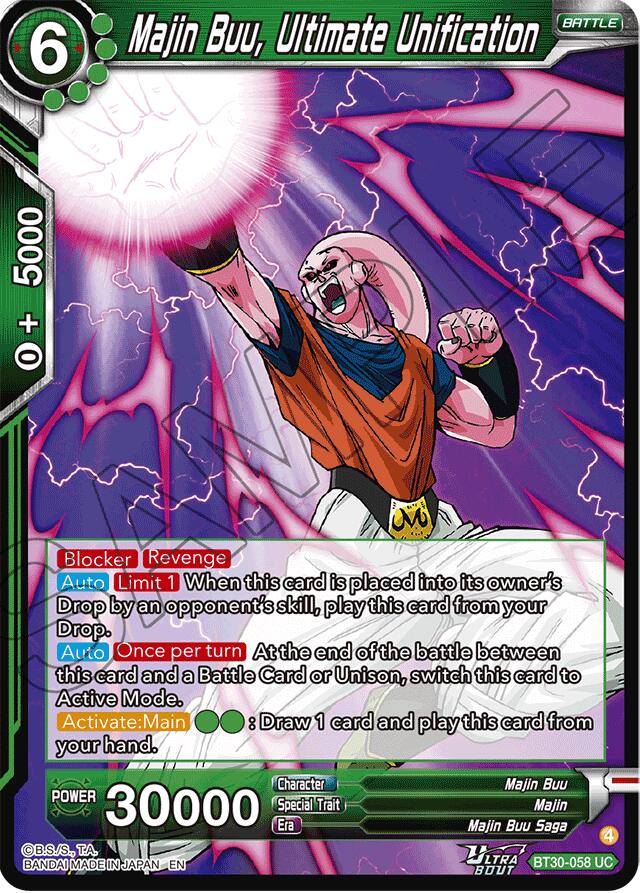 Majin Buu, Ultimate Unification (BT30-058) [Three Glorious Fighters] | Cracking-Singles