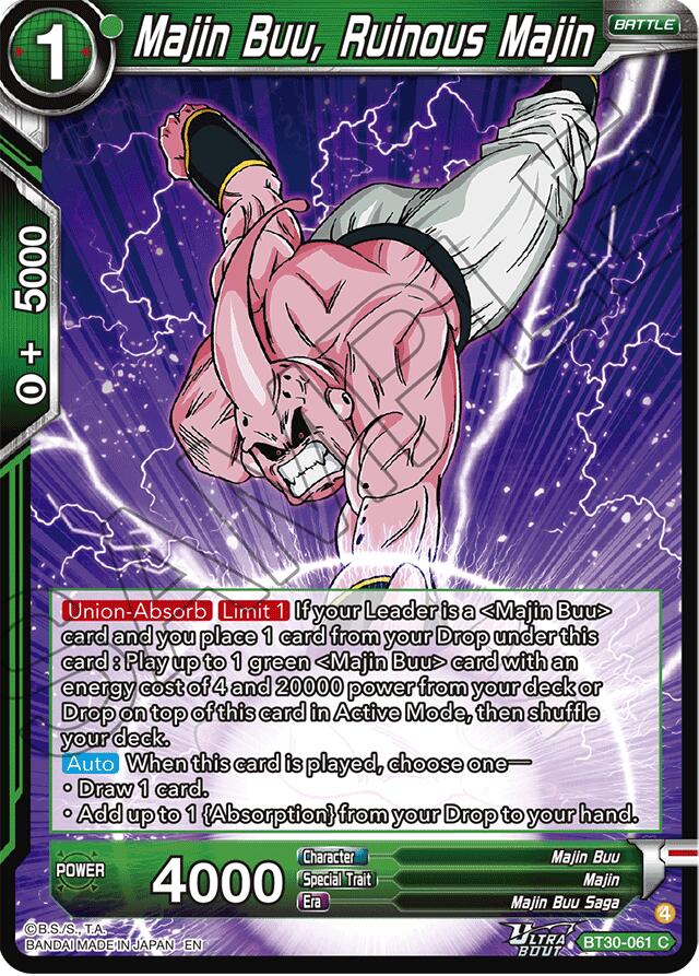 Majin Buu, Ruinous Majin (BT30-061) [Three Glorious Fighters] | Cracking-Singles