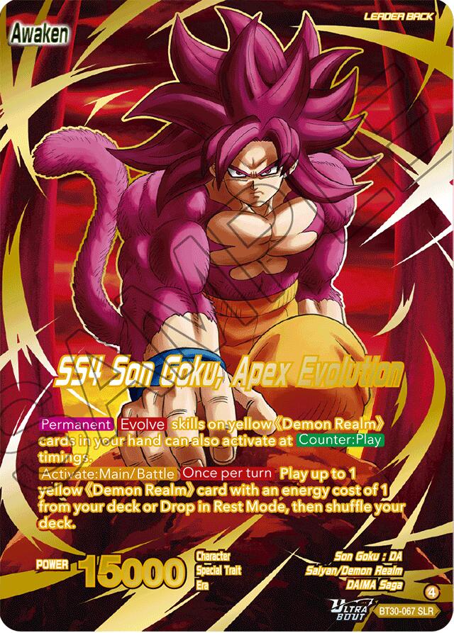 SS4 Son Goku (Mini) // SS4 Son Goku, Apex Evolution (SLR) (BT30-067) [Three Glorious Fighters] | Cracking-Singles